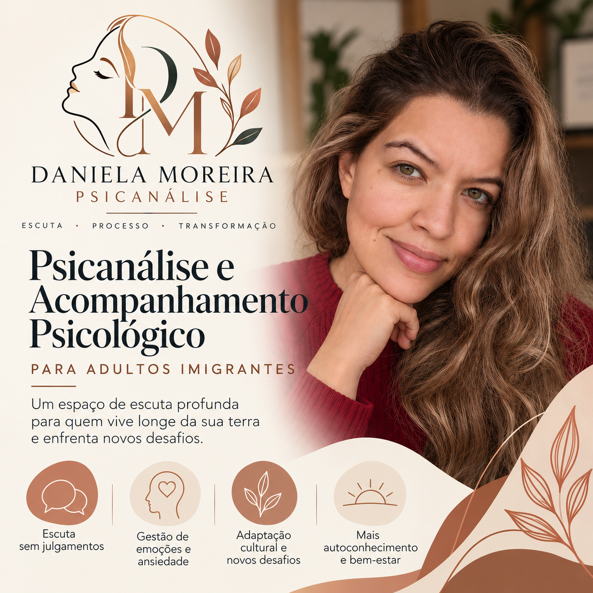 Psicoterapia e Acompanhamento Psicanalítico para Adultos Imigrantes — 4 Sessões